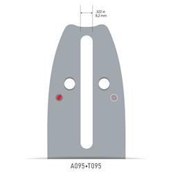 Oregon 120SDEA095 12 Inch Standard 91 Series Bar - OCS 120SDEA095