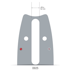 Oregon 153VXLGD025 15-inch VersaCut .325 Series Bar - OCS 153VXLGD025