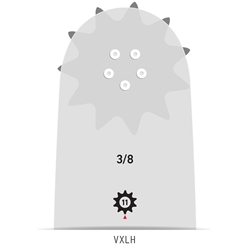 Oregon 168VXLHK095 16-inch VersaCut 3/8 Series Bar - OCS 168VXLHK095