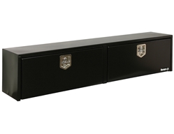 Buyers Products 1702950 16" x 13" x 88" Black Steel Topside Toolbox with T-Handle Latch - BUY 1702950