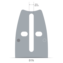 Oregon 200RNDD176 20-inch PowerCut Oregon Bar - OCS 200RNDD176