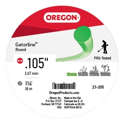 Oregon 21-205 Gatorline Round Trimmer Line - 0.105 inch Diameter 1/2 lb. Donut - OEP 21-205