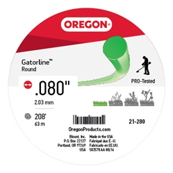 Oregon 21-280 Gatorline Round Trimmer Line - 0.080 inch Diameter 1/2 lb. Donut - OEP 21-280