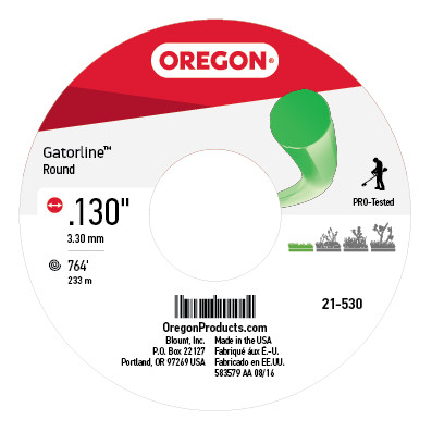 Oregon 21-530 5lb Spool of Round .130 Gatorline - OEP 21-530