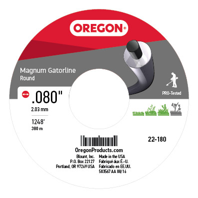 Oregon 22-180 3lb Spool of Magnum Round .080 Gatorline - OEP 22-180