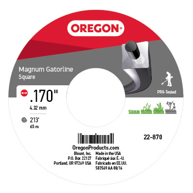 Oregon 22-870 3lb Spool of Magnum Square .170 Gatorline - OEP 22-870