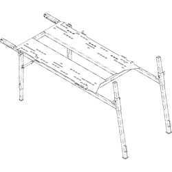 Buyers Products 3046442 8-10 ft. Stainless Steel Spreader Stand - BUY 3046442