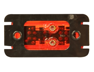 Buyers Products 5622104 2-1/2" 3 LED Red Rectangular Surface Mount Marker Light 