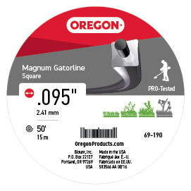 Oregon 69-190 Gatorline Magnum Square .095 50ft Donut - OEP 69-190