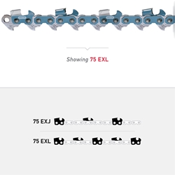 Oregon 75EXJ114G 375 .063 Powercut 75Exj Chain - OCS 75EXJ114G