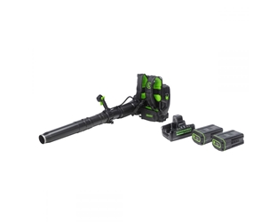 Greenworks Commercial 82BA26-52DP 82V Commercial 690CFM 195MPH Brushless Backpack Greenworks Blower Kit - Includes (2) 82BD500 5.0 Ah Batteries and (1) 82DPC8A Dual Port Charger 82V Commercial 690CFM Backpack Blower, (2) 5 AH Batteries, Dual Port Charger