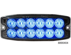 Buyers Products 8890404 5" 12 Blue Ultra Thin Dual Row Strobe LEDs - BUY 8890404