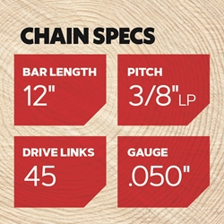 Oregon 91PX045G AdvanceCut 3/8 Inch Low-Profile Saw Chain - OCS 91PX045G