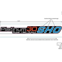 Ariens 08001022 Platinum 30 SHO Dash Decal 