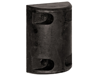 Buyers Products B4000 Heavy-Duty Friction Stock Rubber Bumper - 6" x 3" x 8" - Pair 