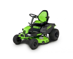 Greenworks Commercial CRT428 82V 42" CrossoverT Residential Lawn Tractor 6-in-Parallel w/ (6) 5.0 Ah Batteries & (3) 10A Dual Port Chargers 82V 42" CrossoverT Residential Lawn Tractor 6-in-Parallel w/ (6) 5.0 Ah Batteries & (3) 10A Dual Port Chargers