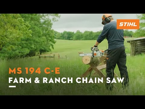 STIHL MS 194 C-E 14 31.8cc Gas-Powered C-E Chainsaw w/14" Bar & Chain - STI MS 194 C-E 14