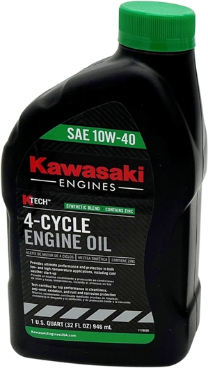 Kawasaki 99969-6296 K-Tech SAE 10W-40 4-Cycle Engine Oil (1 Quart) 