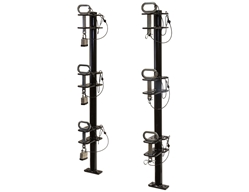 Buyers Products LT18 2-Position Channel-Style Lockable String Trimmer Rack w/ Padlocks for Open Landscape Trailers - BUY LT18