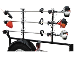 Buyers Products LT13 3-Position Channel-Style Lockable String Trimmer Rack w/ Padlocks for Open Landscape Trailers - BUY LT13