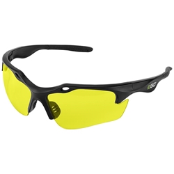 EGO GS003 Yellow Lense Anti-Scratch Safety Glasses w/ 99.99% UV Protection and ANSI Z87.1 Standards - EGO GS003