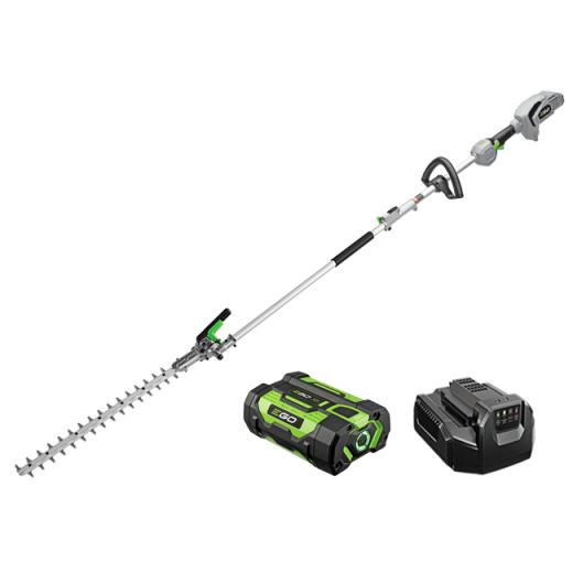 EGO MHT2001 20" 56V Battery-Powered Power Head w/ Hedge Trimmer Attachment, 2.5 Ah Battery, & 210W Charger - EGO MHT2001