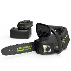 Greenworks Commercial GS-110 10" 40V Commercial Top Handle Chainsaw w/ 2.5 Ah Battery & GC-404 Charger - GW GS-110