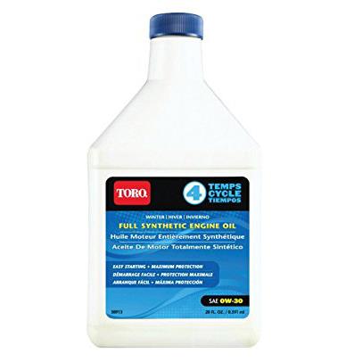 Toro 38913 20oz Bottle of Winter Blend Premium SAE 0W-30 Synthetic 4-Cycle Engine Oil - TOR 38913